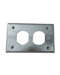 Mostrar detalles de TAPA RECTANGULAR DUPLEX ALUMINIO 4 ORIFICIOS  TR-0385 Imagen de TAPA RECTANGULAR DUPLEX ALUMINIO 4 ORIFICIOS  TR-0385
