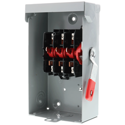 Mostrar detalles de INTERRUPTOR DE SEGURIDAD 3 X 60A 240V NEMA 1 S/PORTA FUSIBLE Imagen de INTERRUPTOR DE SEGURIDAD 3 X 60A 240V NEMA 1 S/PORTA FUSIBLE