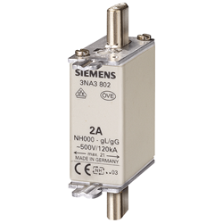 Mostrar detalles de FUSIBLE NH 3NA3 820 50 AMP TAMAÑO 00 Imagen de FUSIBLE NH 3NA3 820 50 AMP TAMAÑO 00
