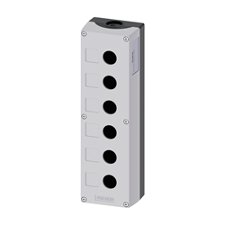 Mostrar detalles de CAJA BOTONERA DE MANDO 22MM DE PLASTICO GRIS 6 PERFORACIONES Imagen de CAJA BOTONERA DE MANDO 22MM DE PLASTICO GRIS 6 PERFORACIONES