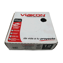 Mostrar detalles de CABLE THW-LS / THHW-LS 12 AWG PVC CAJA (VIAKON) "NEGRO" Imagen de CABLE THW-LS / THHW-LS 12 AWG PVC CAJA (VIAKON) "NEGRO"