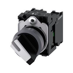 Mostrar detalles de SELECTOR ILUMINABLE BLANCO 22MM C/ANILLO FRONT METAL 2 POSICIONES O-I, SOSTENIDO 1NA 1NC Imagen de SELECTOR ILUMINABLE BLANCO 22MM C/ANILLO FRONT METAL 2 POSICIONES O-I, SOSTENIDO 1NA 1NC