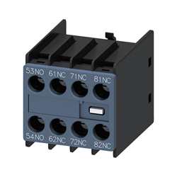 Mostrar detalles de BLOQUE DE CONTACTOS AUXILIARES FRONTAL PARA 3RH2140 1NA+3NC Imagen de BLOQUE DE CONTACTOS AUXILIARES FRONTAL PARA 3RH2140 1NA+3NC