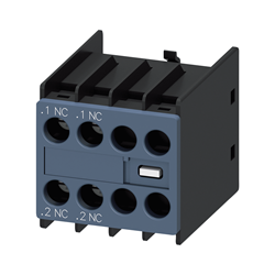 Mostrar detalles de BLOQUE DE CONTACTOS AUXILIARES FRONTAL PARA 3RT2, 3RH2 2NC Imagen de BLOQUE DE CONTACTOS AUXILIARES FRONTAL PARA 3RT2, 3RH2 2NC