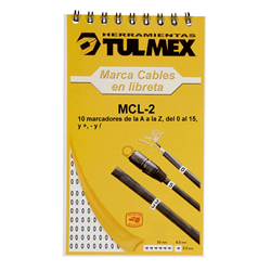 Mostrar detalles de LIBRETA MARCACABLES DEL A/Z, 0 AL 15, +,-Y/    MCL-2 Imagen de LIBRETA MARCACABLES DEL A/Z, 0 AL 15, +,-Y/    MCL-2