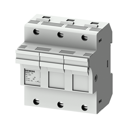 Mostrar detalles de BASE PARA MONTAJE DE FUSIBLES CILINDRICOS 3 POLOS TAMAÑO 14 X 51 MM, 500V IN= 50 A, Imagen de BASE PARA MONTAJE DE FUSIBLES CILINDRICOS 3 POLOS TAMAÑO 14 X 51 MM, 500V IN= 50 A,