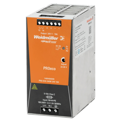 Mostrar detalles de FUENTE DE ALIMENTACION 10A ENTRADA 1F 100-240V AC SALIDA 24V DC PRO ECO WEIDMULLER Imagen de FUENTE DE ALIMENTACION 10A ENTRADA 1F 100-240V AC SALIDA 24V DC PRO ECO WEIDMULLER