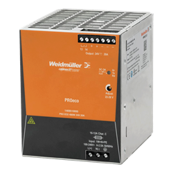 Mostrar detalles de FUENTE DE ALIMENTACION PRO ECO  20A ENTRADA 1F 100-240V AC SALIDA 24V DC  WEIDMULLER Imagen de FUENTE DE ALIMENTACION PRO ECO  20A ENTRADA 1F 100-240V AC SALIDA 24V DC  WEIDMULLER