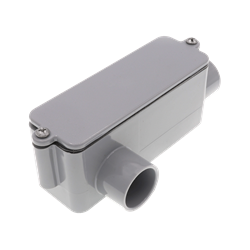 Mostrar detalles de CONDULET "LR" PVC CED40/PLASTICO GRIS 3/4" UL LR07 9037208 Imagen de CONDULET "LR" PVC CED40/PLASTICO GRIS 3/4" UL LR07 9037208