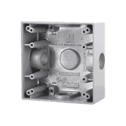 Mostrar detalles de CAJA CUADRADA ALUMINIO RAWELT 1/2" 2 ORIFICIOS Imagen de CAJA CUADRADA ALUMINIO RAWELT 1/2" 2 ORIFICIOS