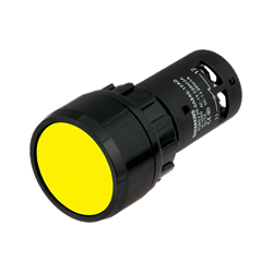 Mostrar detalles de BOTON PULSADOR AMARILLO 22MM 1NA+1NC PLASTICO Imagen de BOTON PULSADOR AMARILLO 22MM 1NA+1NC PLASTICO