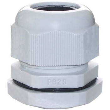 Imagen de CONECTOR GLANDULA 1" PG 29 IP 68 COLOR GRIS RAL 7001, INCLUYE TUERCA