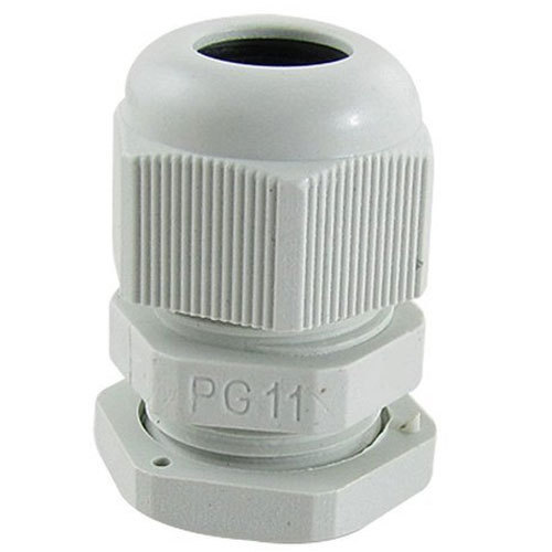 Imagen de CONECTOR GLANDULA 3/8 PG 11 IP 68 COLOR GRIS RAL 7001, INCLUYE TUERCA