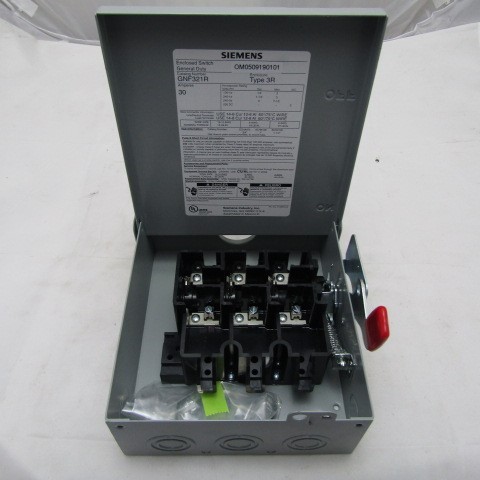 Imagen de INT DE SEGURIDAD 3 X 30 AMP 240V N3R S/PORTA FUSIBLE GNF321R