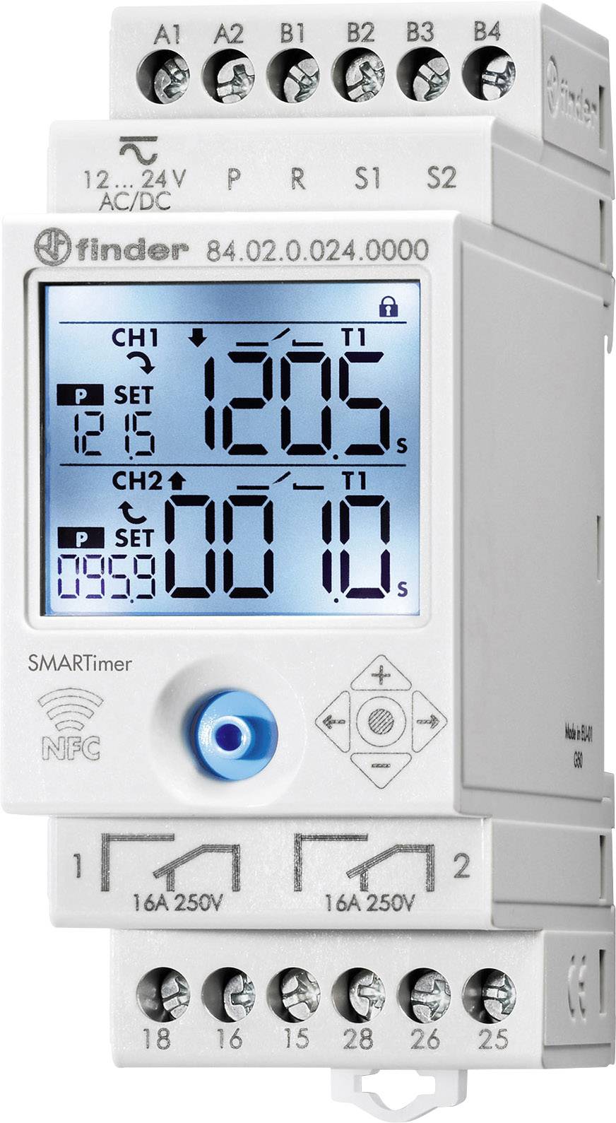 Imagen de TEMPORIZADOR INTELIGENTE MULTIFUNCION 12…24 V AC/DC 16 A