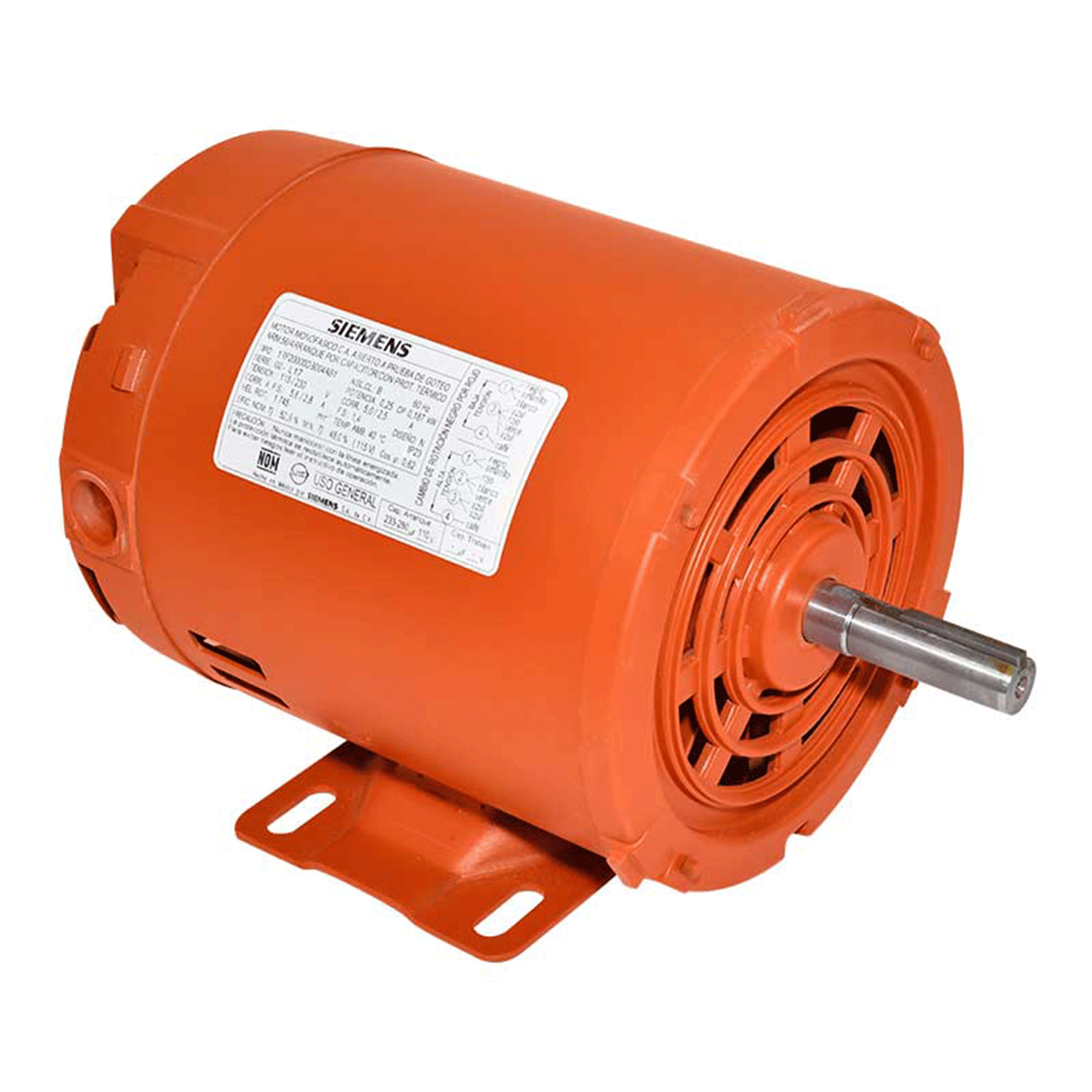 Imagen de MOTOR MONOFASICO 0.75 HP 4 POLOS 115/230V ARMAZON 56 1RF20000DB304AB1 ELECTROMEX