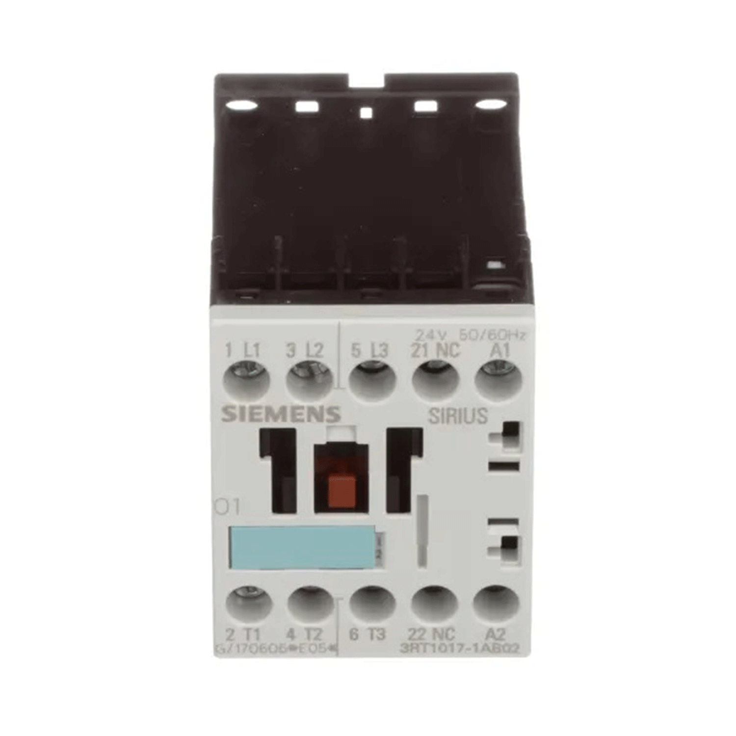 Imagen de CONTACTOR 3RT1017-1AB02  24V  TAMAÑO S00 BORNE DE TORNILLO