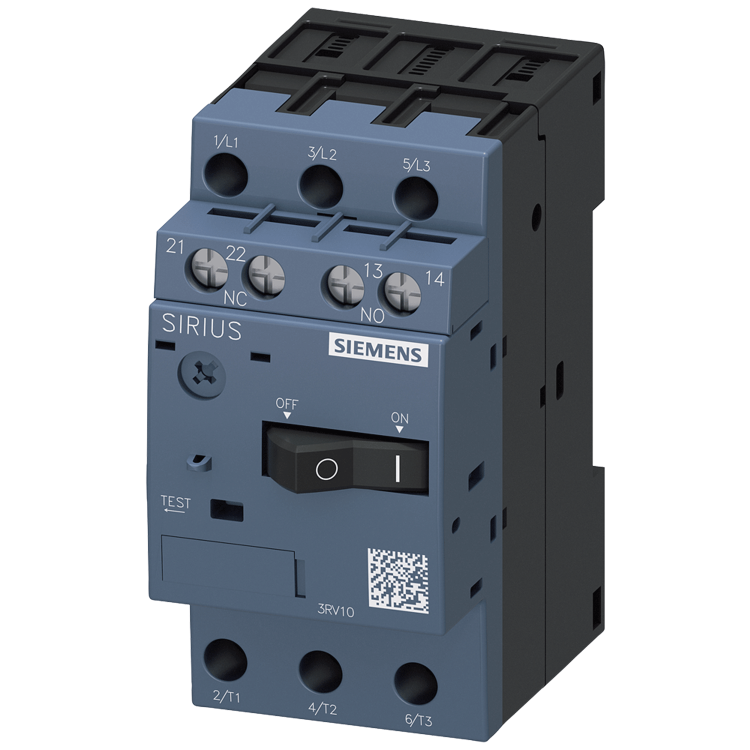 Imagen de GUARDAMOTOR 3RV1011-1EA15 2.8 - 4 AMP SIRIUS CON BLOQUE DE CONTACTOS 1NA +1NC