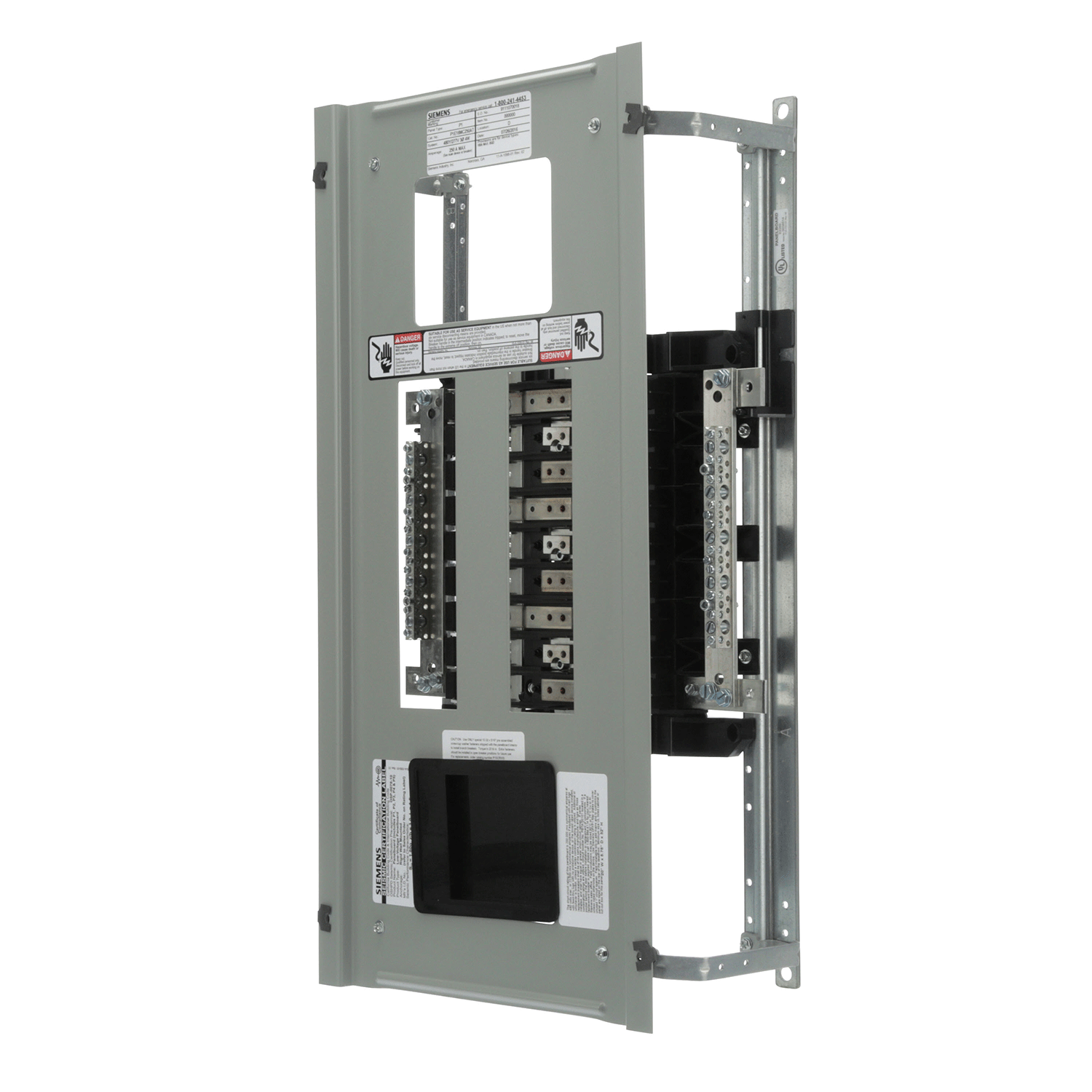 Imagen de INTERIOR PARA MONTAR INTERRUPTOR BL/BQD BARRAS ALUMINIO P1 18 CIRCUITOS 250 AMP MX:P1E18MC250AT