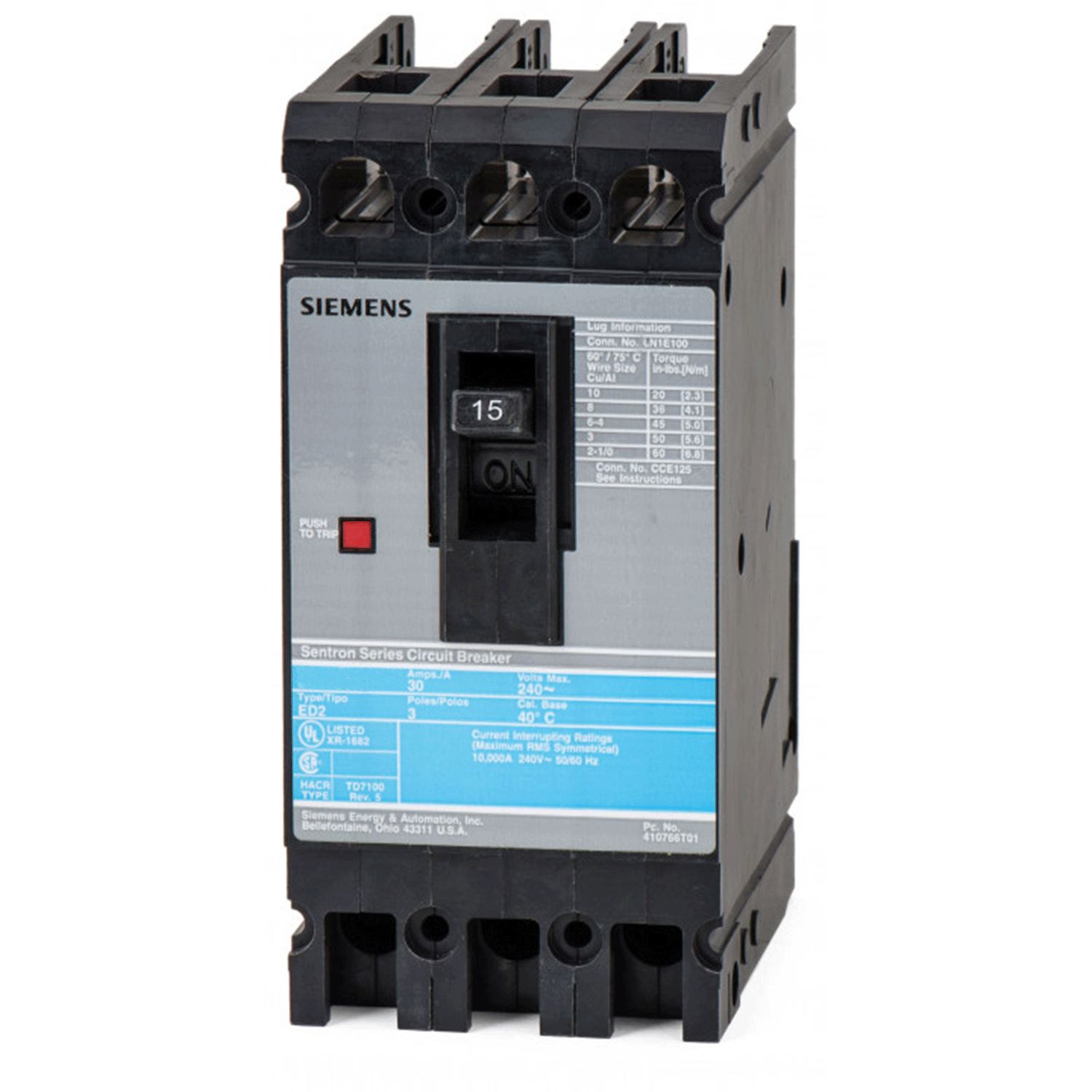 Imagen de INTERRUPTOR ED23B015MX 3 X 15 AMP 240 V   A7B10000002704