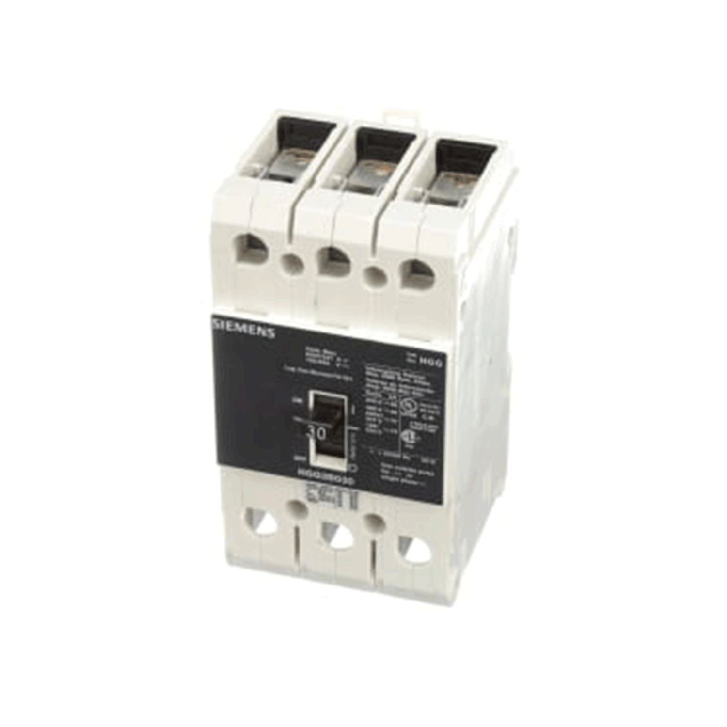 Imagen de INTERRUPTOR HGG 3X30A 65KA/240, 35KA/480, 14KA/600V PARA RIEL DIN