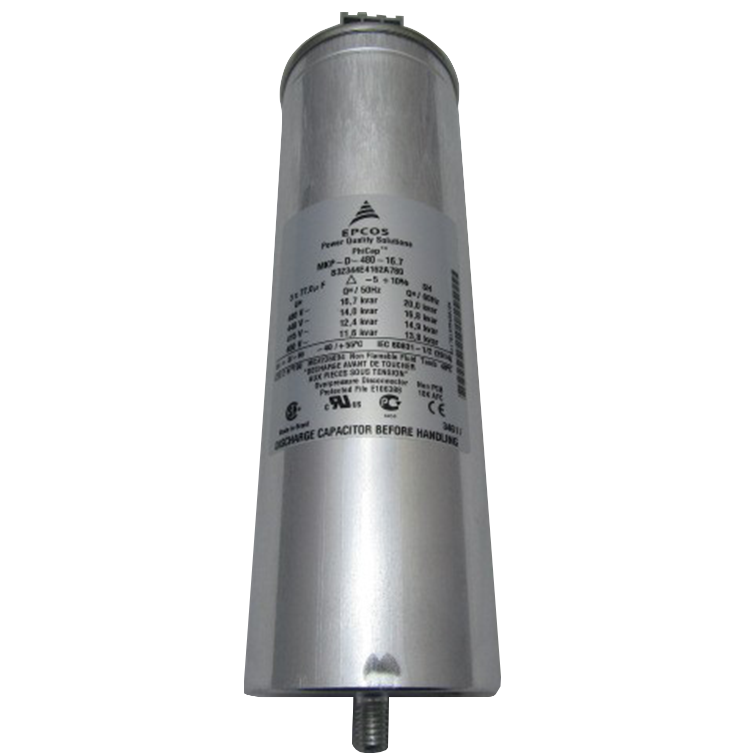 Imagen de CAPACITOR TRIFASICO PHICAP 30KVAR 525V CA MX4:32344E5252A020