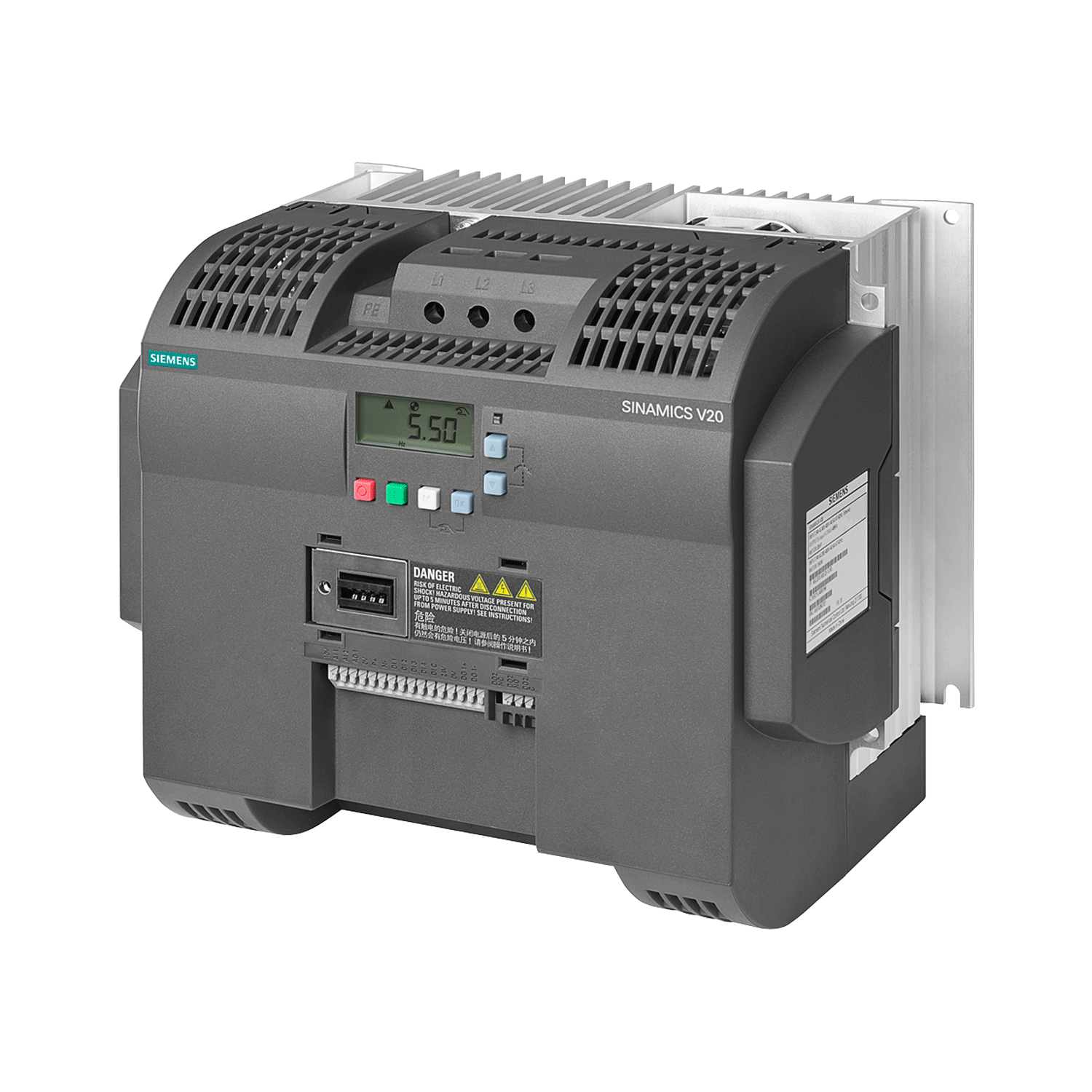 Imagen de VARIADOR SINAMICS V20 ENTRADA TRIFASICA 440V AC 15 KW 20 HP SIEMENS