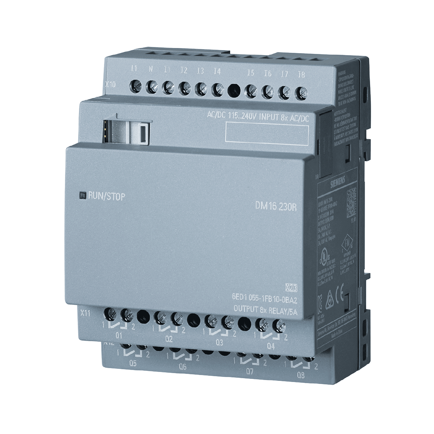 Imagen de LOGO! DM16 230R MOD. DE AMPL., AL/E/S: 230V/230V/RELE, 4 MOD, 8 ED/ 8 SD PARA LOGO! 8