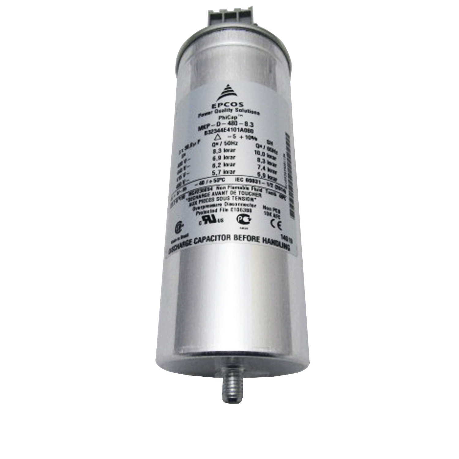 Imagen de CAPACITOR TRIFASICO PHICAP 10KVAR 480 V A7B93000751228