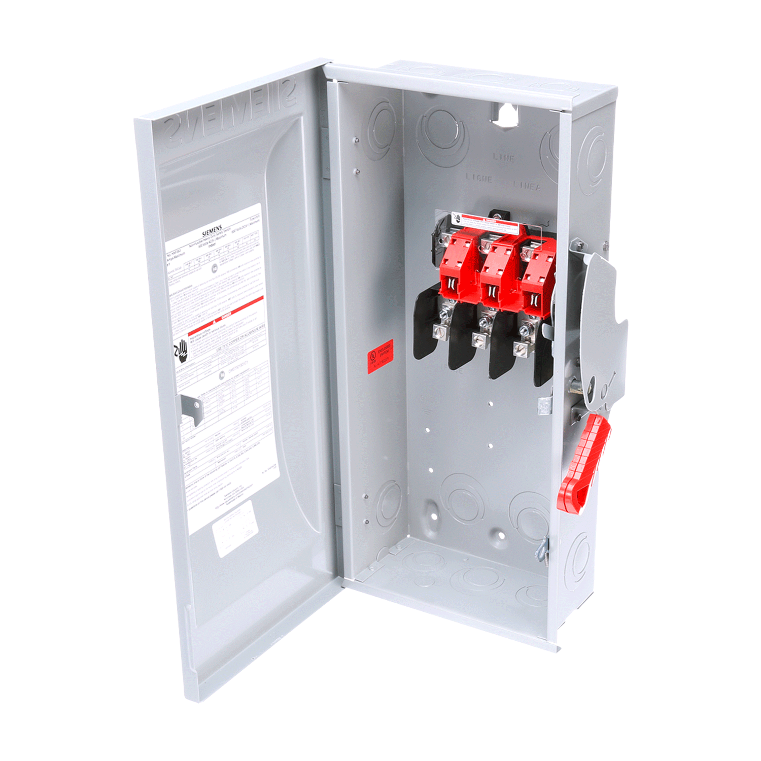 Imagen de INTERRUPTOR DE SEGURIDAD 3 X 100A 600V NEMA 1 S/PORTA FUSIBLE
