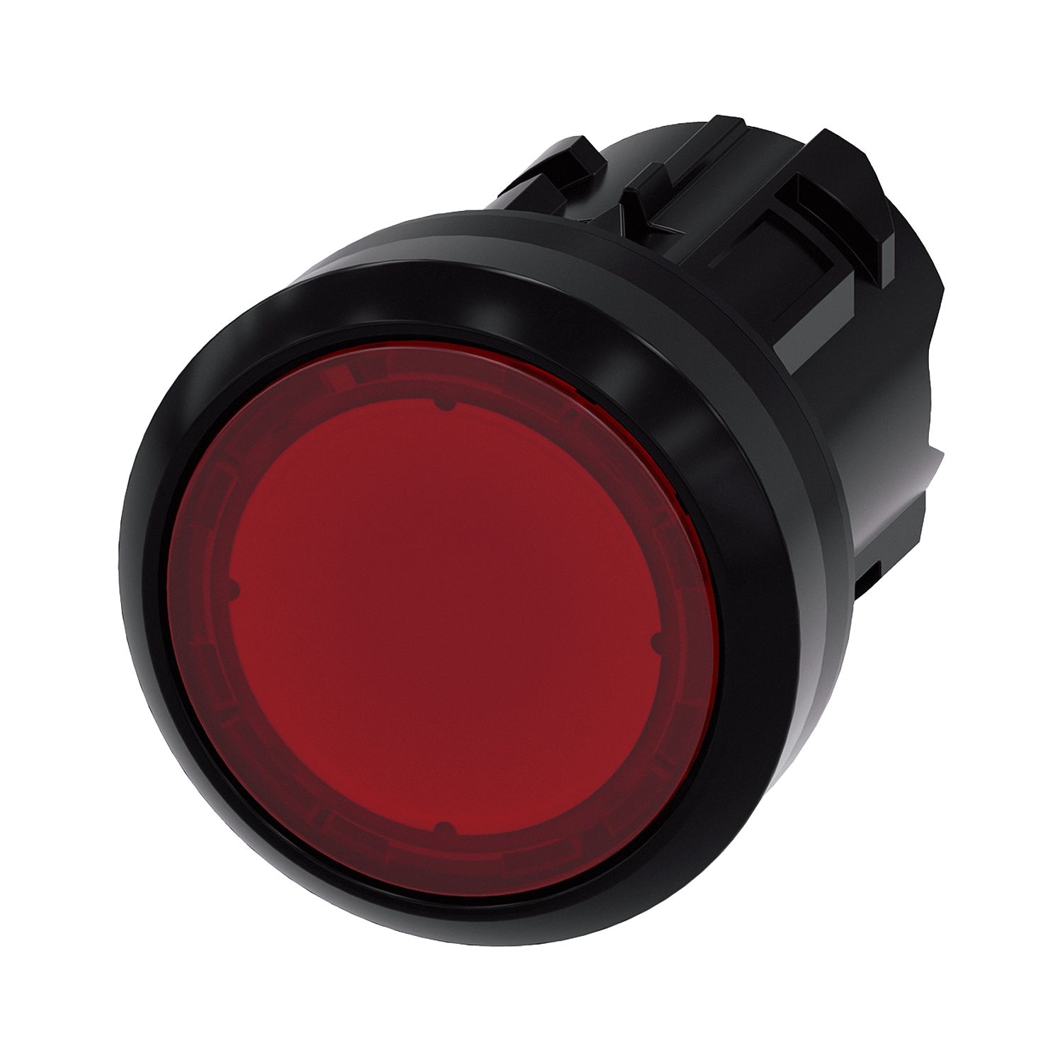 Imagen de BOTON PULSADOR ILUMINADO ROJO 22MM PLASTICO