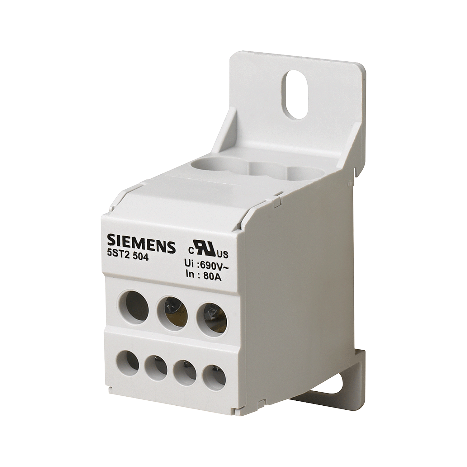 Imagen de BLOQUE DE DISTRIBUCION 80 A 690V ENTRADA 3X14-4 AWG, SALIDA 4X14-10AWG