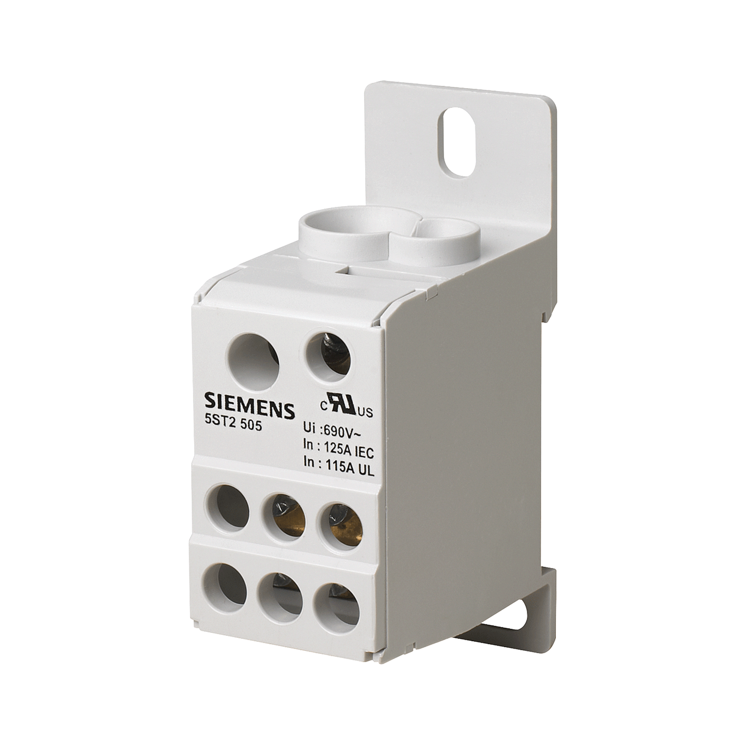 Imagen de BLOQUE DE DISTRIBUCION 125A 690V ENTRADA 1X8-2AWG+1X14-4AWG, SALIDA 6X14-4AWG