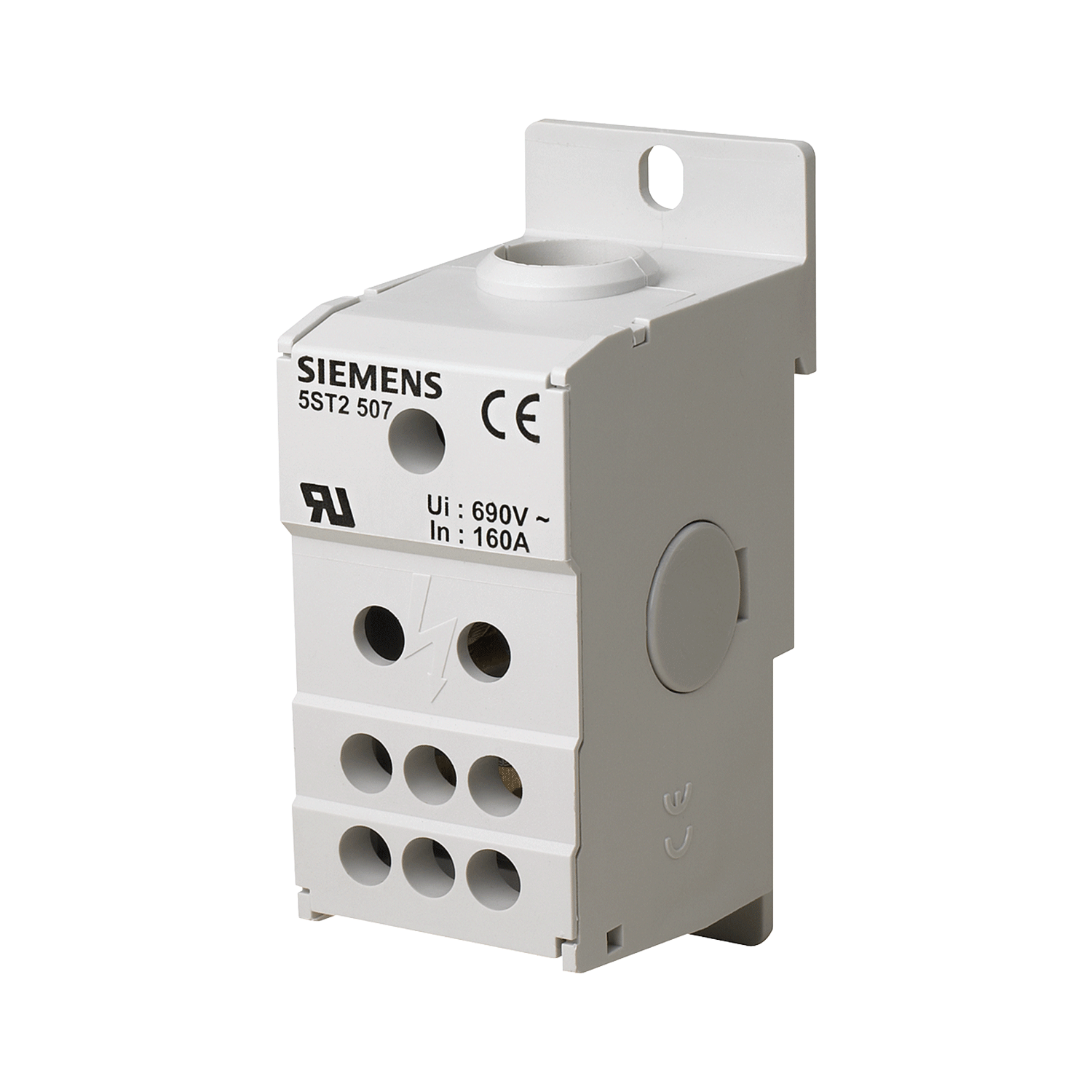 Imagen de BLOQUE DE DISTRIBUCION 160A 690V ENTRADA 1X8-2/0AWG, SALIDA 6X14-4AWG