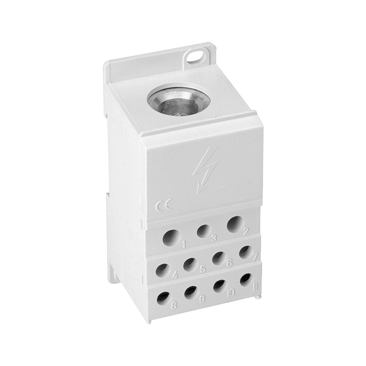 Imagen de BLOQUE DE DISTRIBUCION 400A 690V ENTRADA 1X3/0-350KCM, SALIDA 2X14-2AWG+5X14-6AWG+4X14-8AWG
