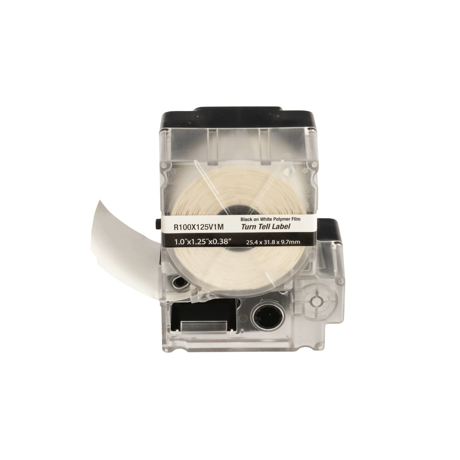 Imagen de CARTUCHO ETIQUETA ROTATIVA 25.4 X 31.8MM NEGRO SOBRE BLANCO 125 PZS. PANDUIT
