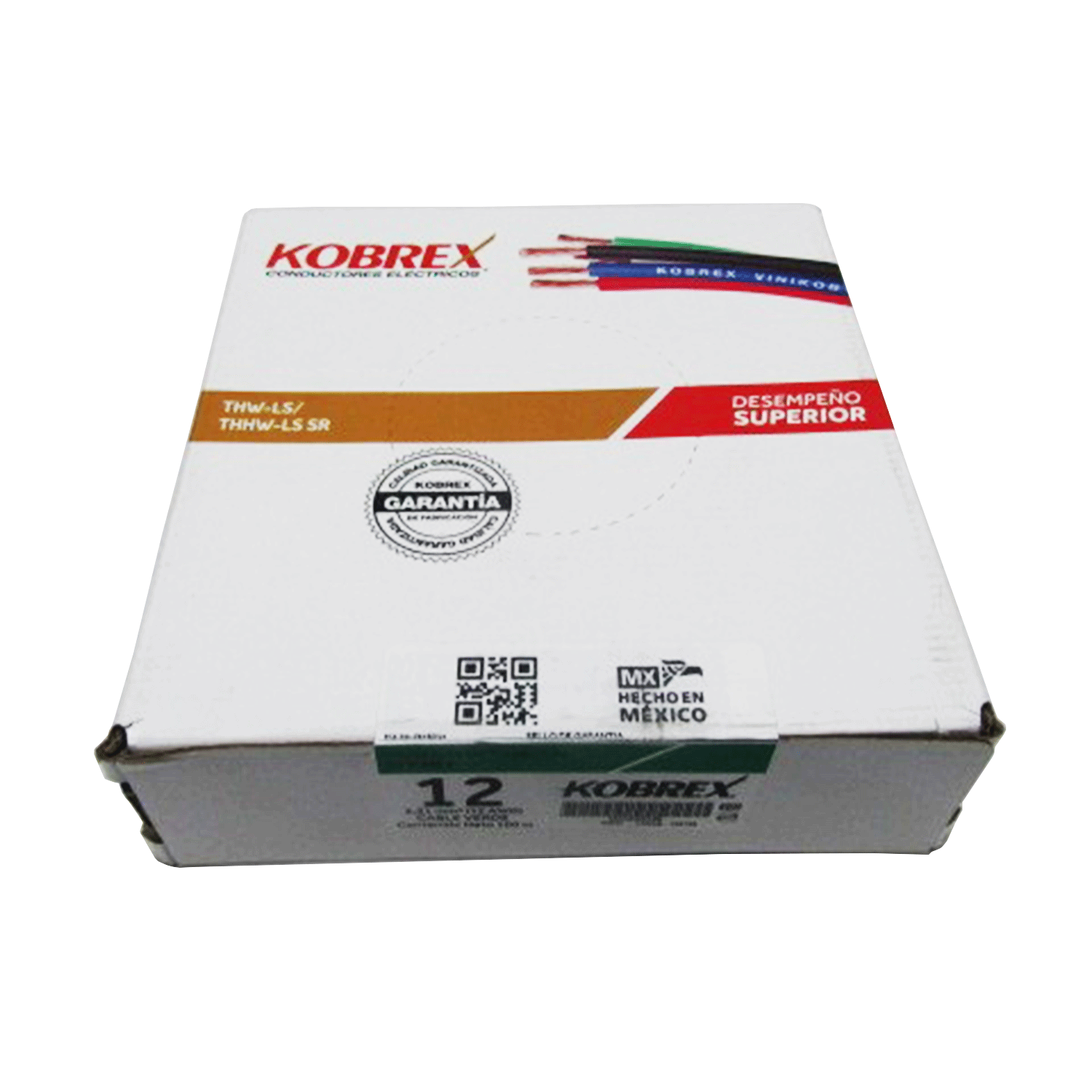 Imagen de CABLE THW-LS CAL.12 VERDE CAJA/ROLLO KOBREX