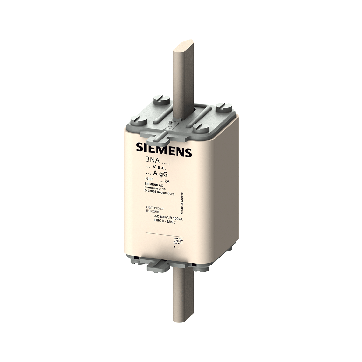 Imagen de FUSIBLE NH 3NA3 140 200 AMP TAMAÑO 1