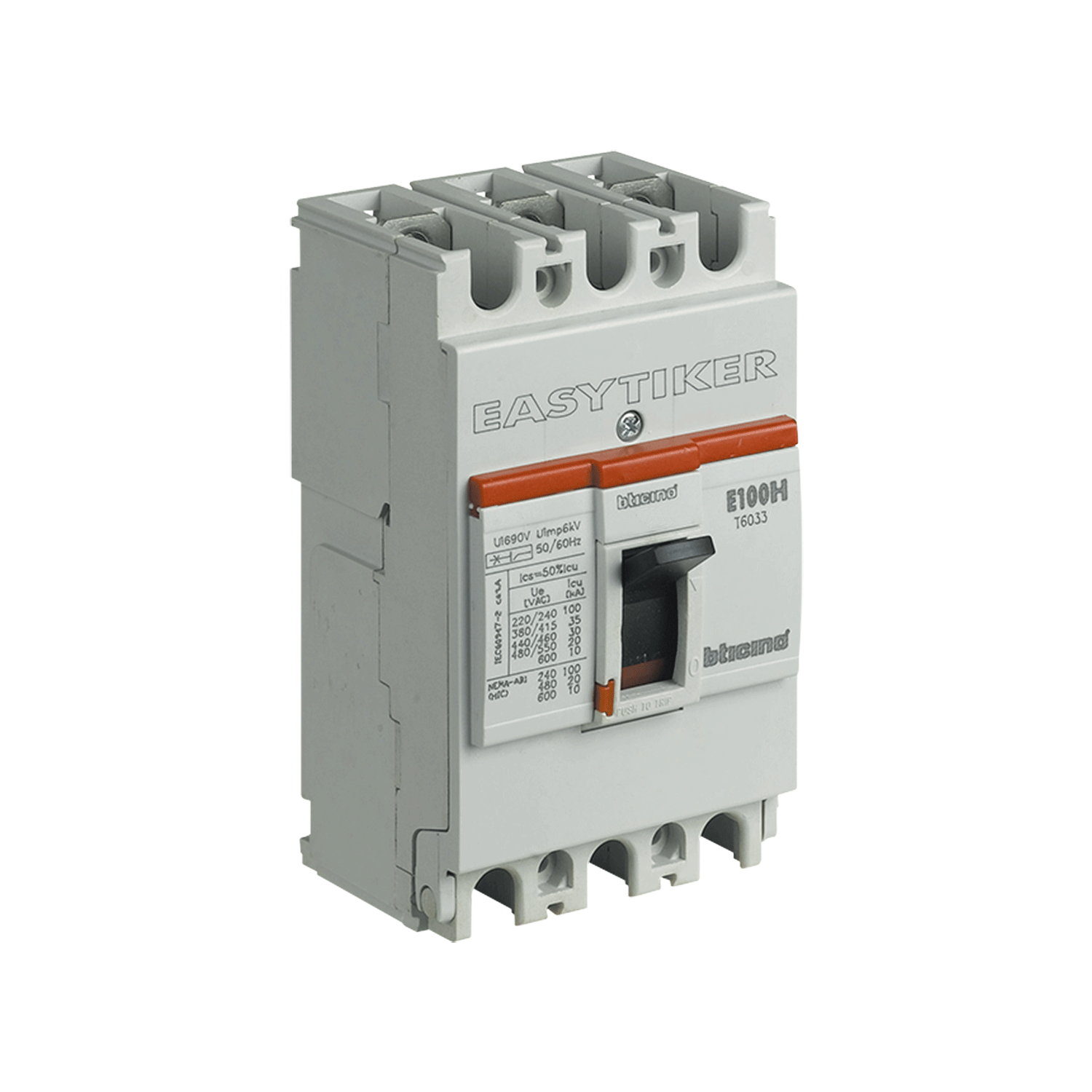 Imagen de INTERRUPTOR E100H 3X40A 100KA/220, 20KA/480V EASYTIKER