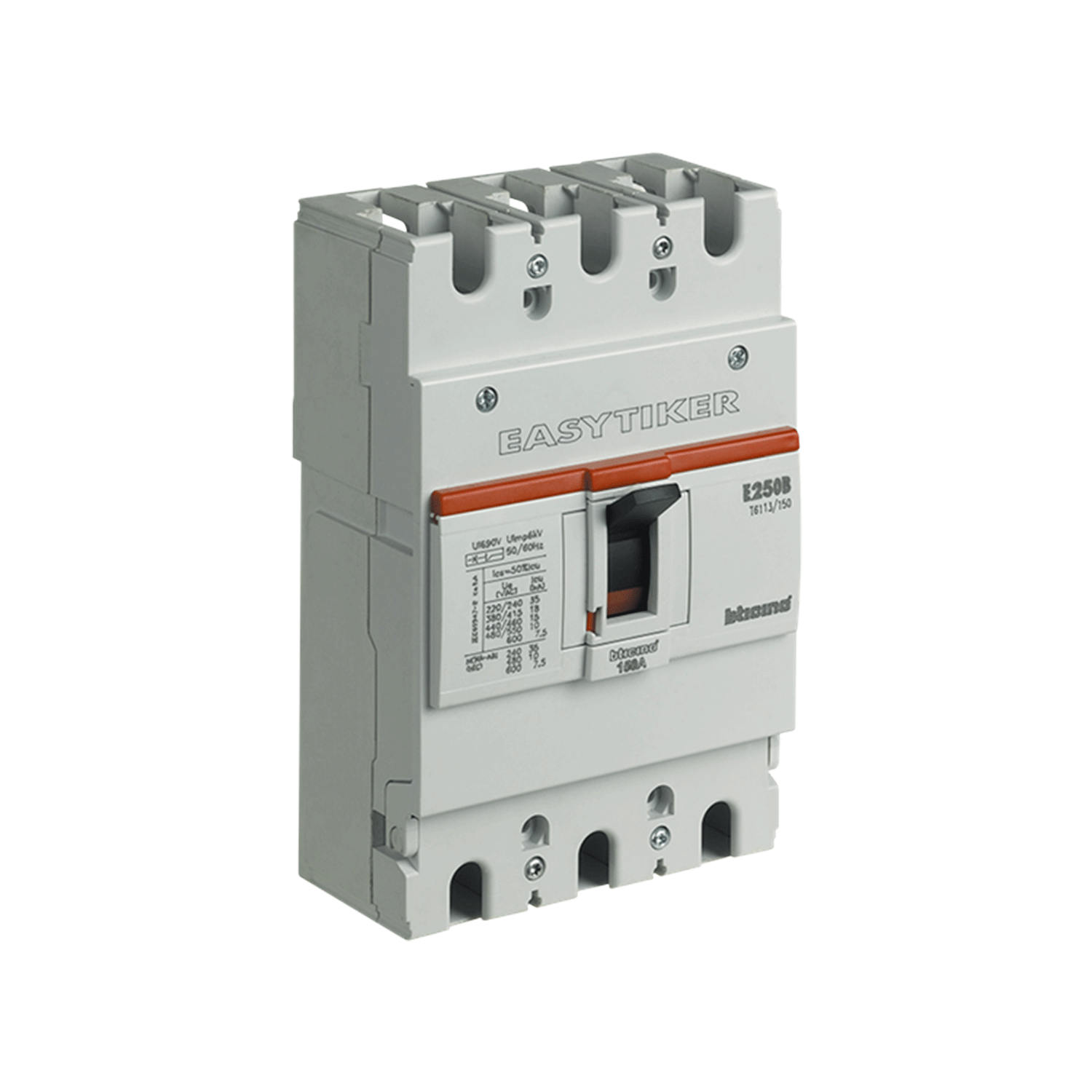 Imagen de INTERRUPTOR TERMOMAGNETICO INDUSTRIAL EASY TICKER DE 3X125 AMPS