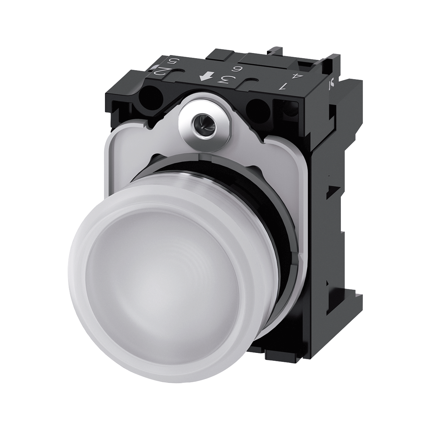 Imagen de LAMPARA DE SEÑALIZACIÓN BLANCO 24V AC/DC 22MM METAL LED INTEGRADO