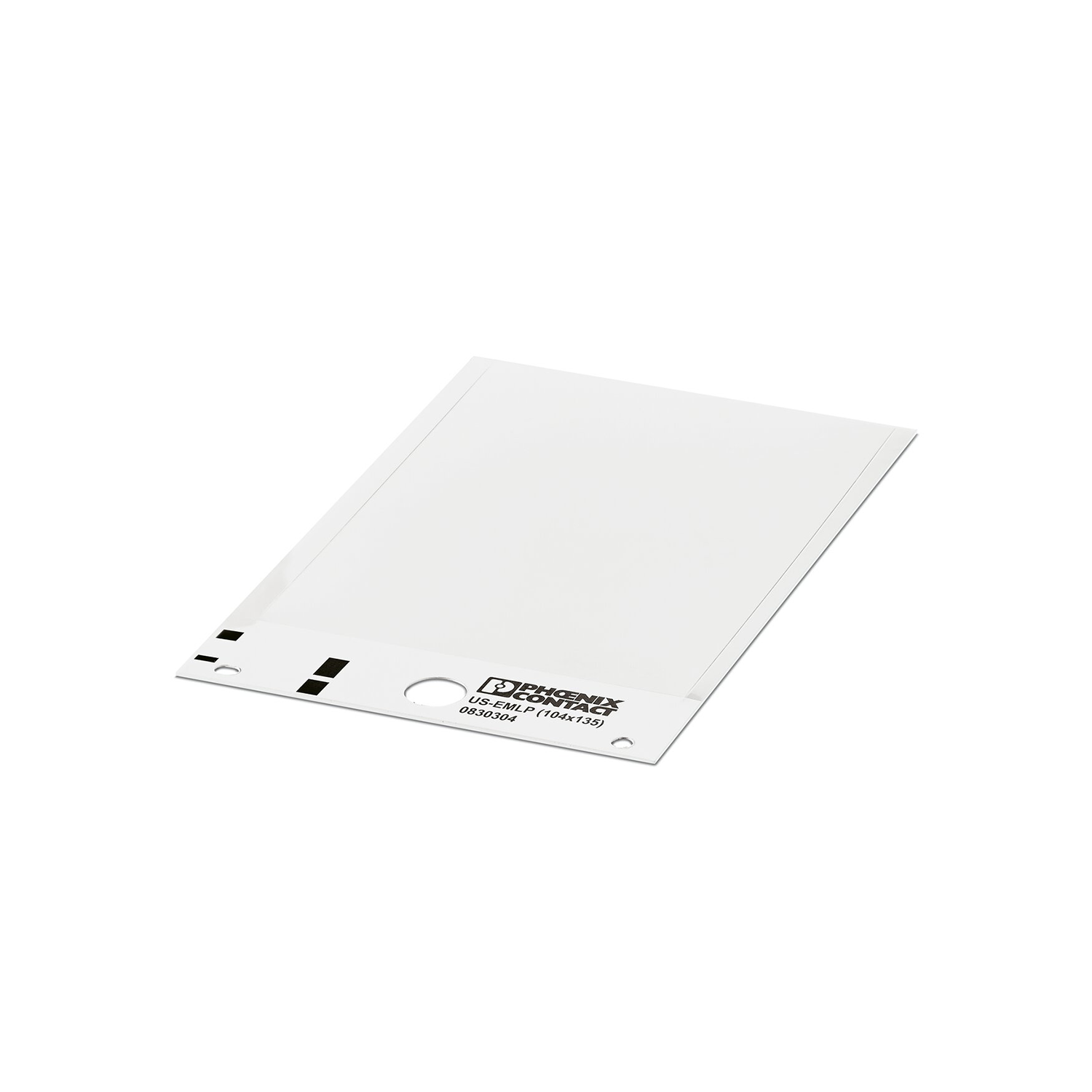 Imagen de ROTULO DE PLASTICO BLANCO US-EMLP 104X135