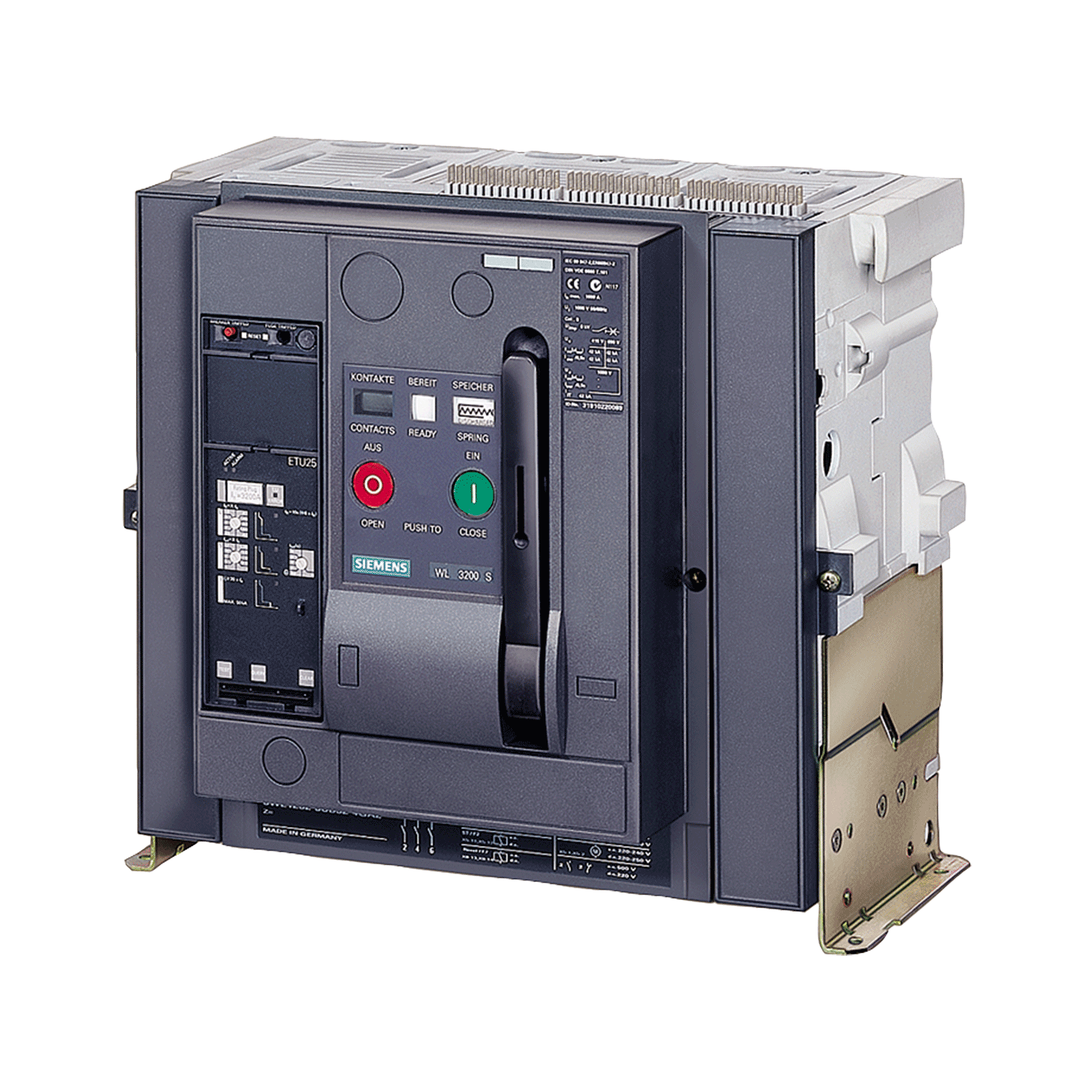 Imagen de INTERRUPTOR ELECTROMAGNETICO FIJO 3WL1 3X2000A 66KA/440, 50KA/600V