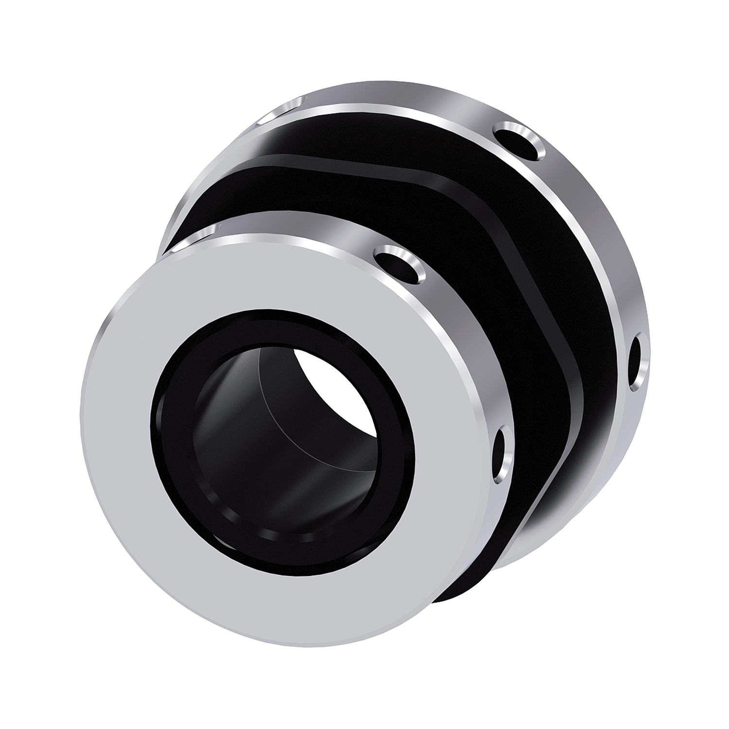 Imagen de UNION M20/M25 PARA CONECTAR 2 CAJAS PLASTICO CON TUERCA HEXAGONAL