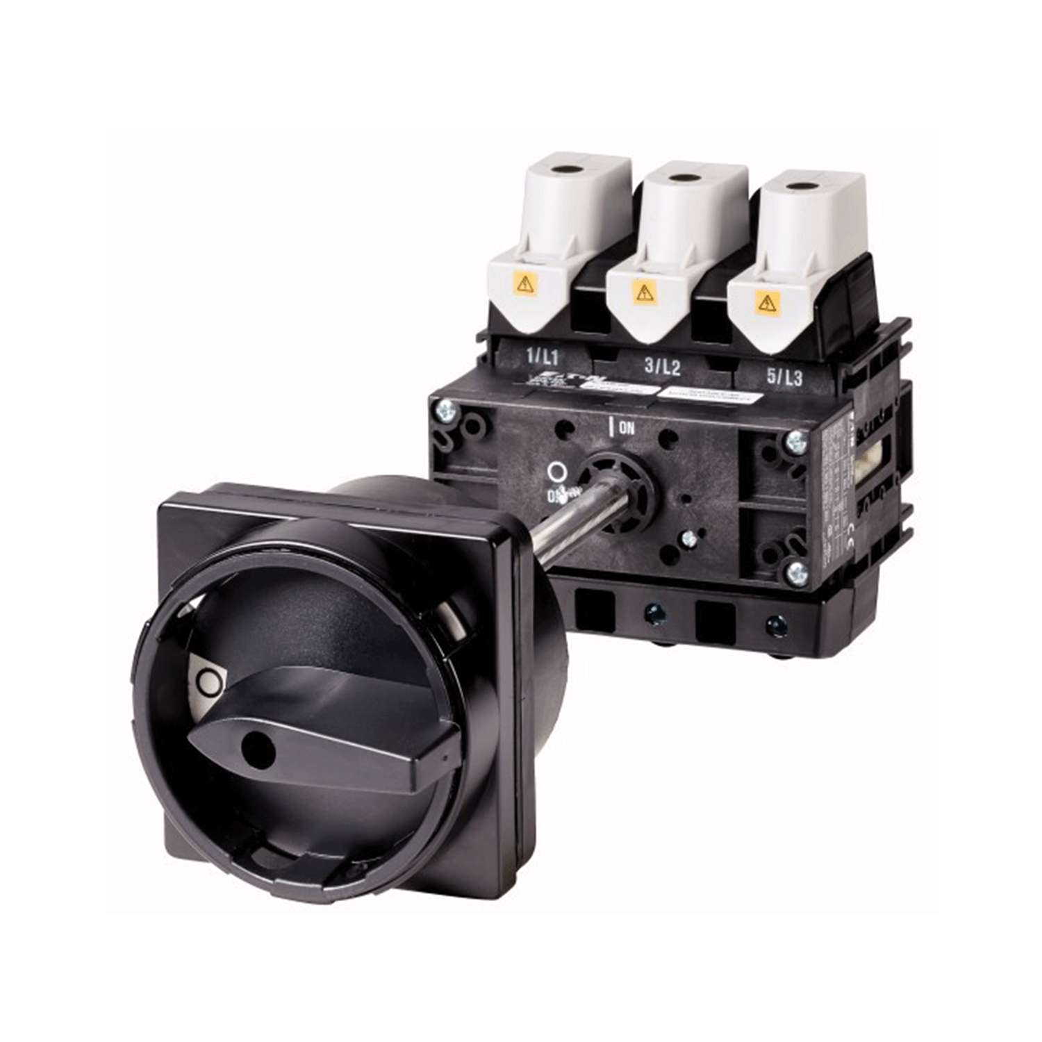 Imagen de SECCIONADOR ROTATIVO TRIPOLAR S/CAJA MANIJA NEGRA EMPOTRAR 160 AMP P5-160/V/SVB-SW EATON