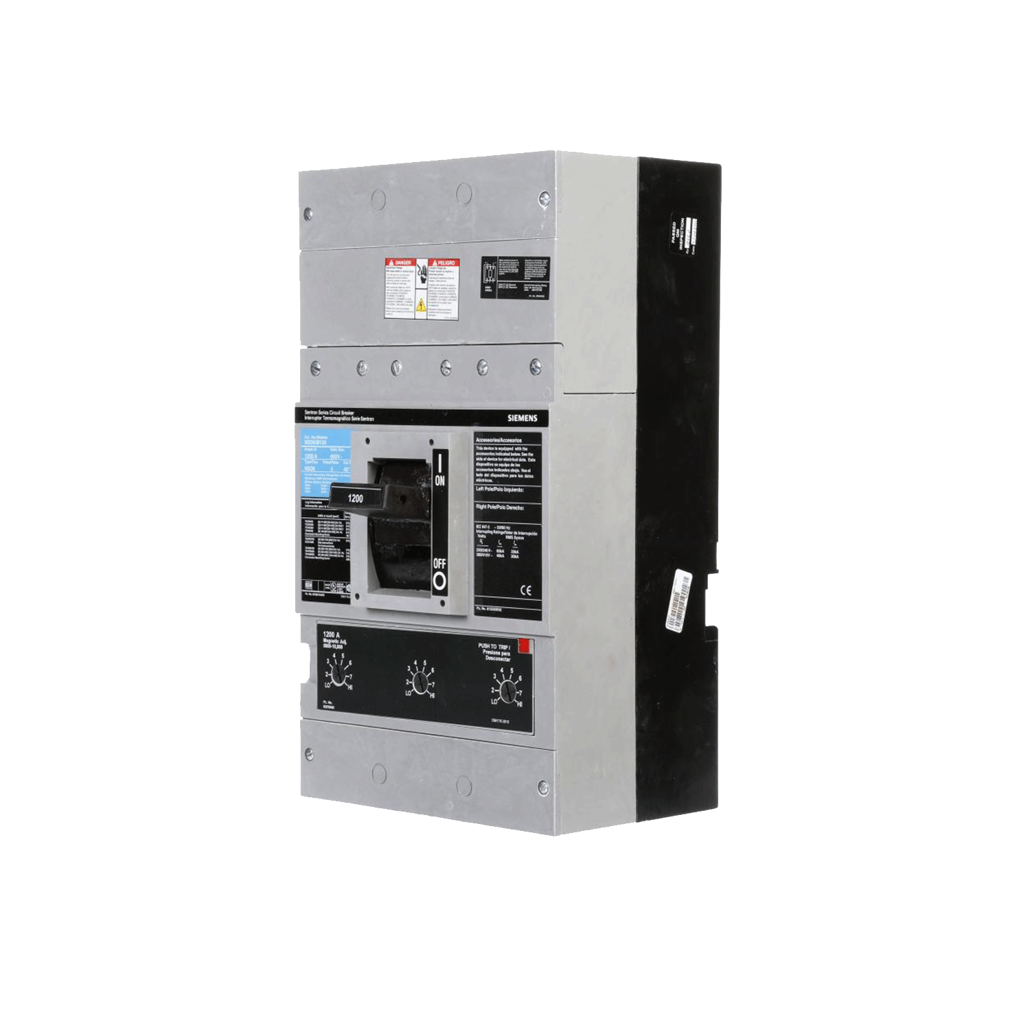 Imagen de INTERRUPTOR C/UNIDAD DE DISPARO SND 3X1200A 65KA/240, 50KA/480, 25KA/600V