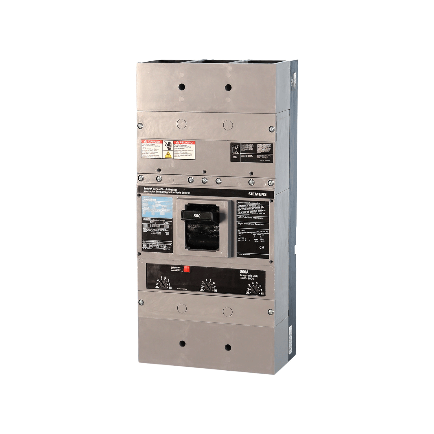 Imagen de INTERRUPTOR LMXD6 3X800A 65KA/240, 50KA/480, 25KA/600V