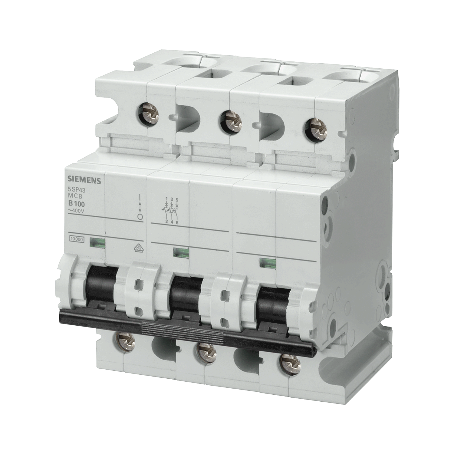 Imagen de PASTILLA INTERRUPTOR PARA RIEL DIN 5SP 3X125A 10KA/440V