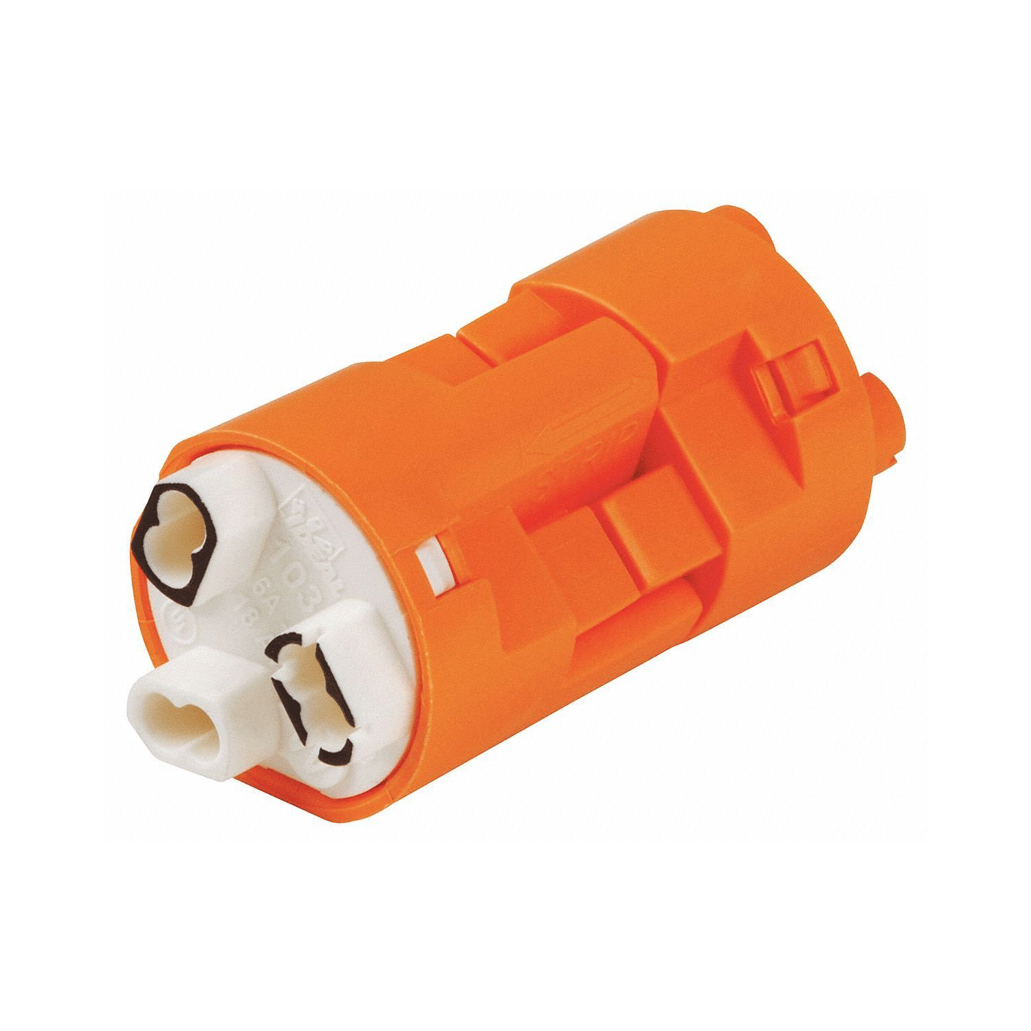 Imagen de DESCONECTADOR DE LUMINARIA NARANJA 3 HILOS 12-14AWG 6A 600V MODELO 103