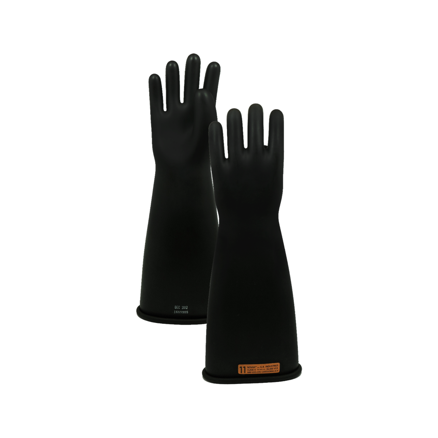 Imagen de GUANTES DIELECTRICOS CLASE 4 36KV LARGO 18" TALLA 11 NOVAX